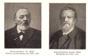 De eerste voorzitters van de Erzgebirgsverein Köhler en Möckel door Erzgebirgsverein